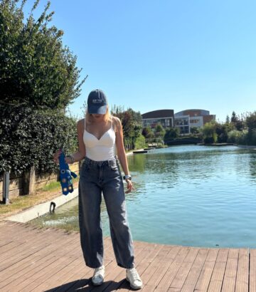 Yüksek Bel Straight Fit Jean